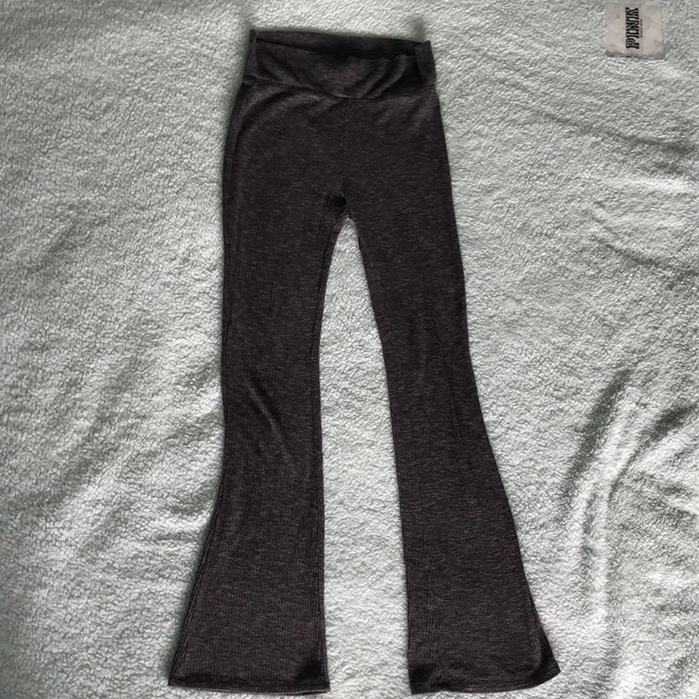 Tilly’s Dark Grey Knit Bell Bottom Pants